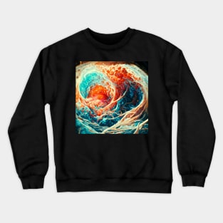 Fire and Ice Galaxy Crewneck Sweatshirt
